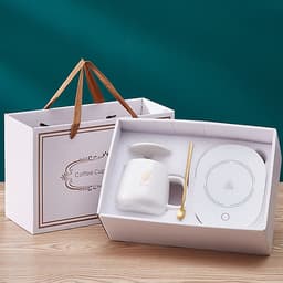 Ly uống nước cafe giữ nóng nhiệt độ, ly đun nước văn phòng, cốc gia nhiệt giữ nóng
