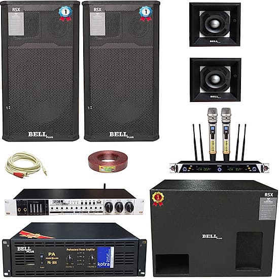 Bộ dàn sân khấu trong nhà ngoài trời KMF - 9800II BellPlus (hàng chính hãng) 
