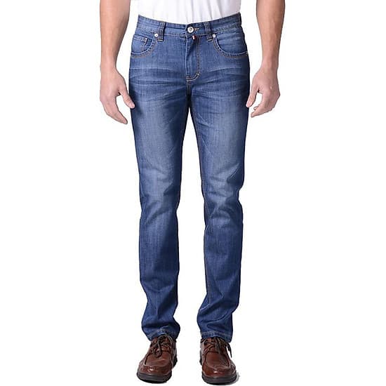 Quần Jean Nam Mát Nhẹ Đàn Hồi Pierre cardin Shu Yi 321 - Xanh Nhạt 