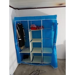 Tủ Quần Áo miDoctor Cải Tiến Thế Hệ Mới, Tủ Vải Quần Áo 3 Buồng 8 Ngăn 1,7m Cao Cấp
