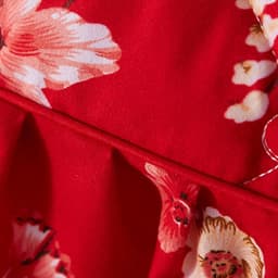 Ga Trải Giường Hai Lớp Họa Tiết Hoa Sang Trọng