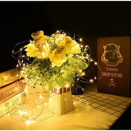 Đèn led đom đóm fairy light dây đồng trang trí decor phòng, cắm trại tạo không gian cổ tích lãng mạn