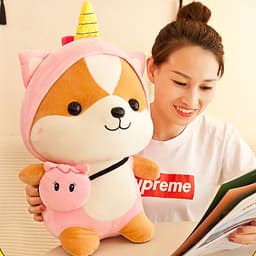 Thú Bông Chó Shiba Hóa Trang Cosplay Ngộ Nghĩnh 25cm Quà Tặng Siêu Dễ Thương