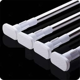 Thanh treo rèm cửa inox đa năng, không cần khoan tường hay bắt vít, thay đổi vị trí linh hoạt HT03