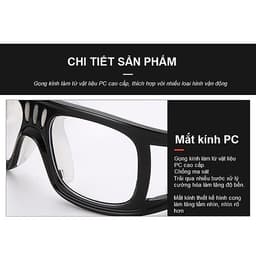 Kính Bảo Vệ Chơi Thể Thao, Bóng Rổ, Bóng Đá Chống Sương Mù, Mồ Hôi Cao Cấp - Có Thể Lắp Mắt Kính Cận