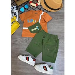 Combo 5 Bộ quần áo trẻ em | quần áo bé trai | mẫu Supere cool cao cấp | cho bé từ 8kg đến 22kg | vải cotton 100% mềm mại co giản 4 chiều