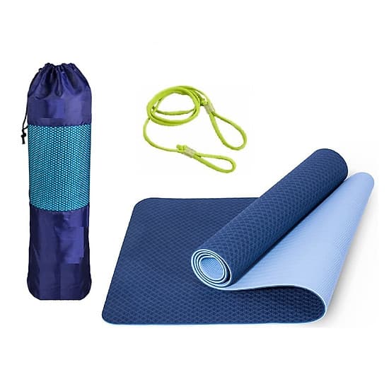 Thảm Tập YoGa Dày 8mm miDoctor + Bao Thảm Tập Yoga + Dây Thảm Tập Yoga (Túi, Dây Giao Màu Ngẫu Nhiên)