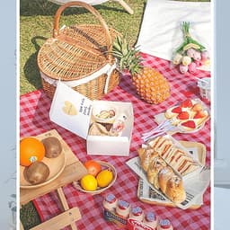 THẢM DÃ NGOẠI, DU LỊCH, PICNIC CAO CẤP - Chống thấm nước, họa tiết caro, gấp gọn tiện lợi - 2 kích thước khách chọn màu!