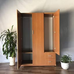 Tủ Nhựa Đài Loan 3 Cánh Màu Giả Gỗ Cao Cấp