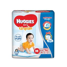 Tã quần Huggies Super Jumbo M74 - L68 - XL62 - XXL56 [Tặng khăn ướt 64 tờ] 