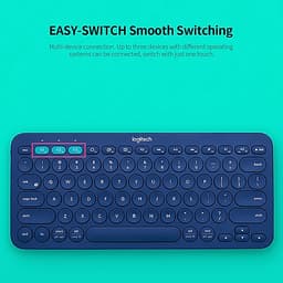 Logitech K380 Wireless Bluetooth 3.0 Keyboard EASY-SWITCH Keyboard Multi-device Connection Multiple Operating Systems