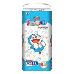 Combo 3 gói tã Goo.n Friend M54/L46/XL40/XXL34/XXXL22 + 6 miếng tặng xe 3 bánh và đồ chơi Toys House cho bé