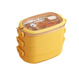 Bộ Hộp Cơm Giữ Nhiệt 2 Lớp 2 Tầng 2 Ngăn INOX304 Thiết Kế Hiện Đại