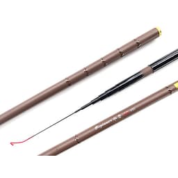 Cần câu tay nâu 100% carbon - Tặng phao, chì, lưỡi, dây câu