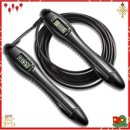 Dây nhảy lõi thép Cleacco tự động đếm số , đếm giờ , tích hợp đo calo , quãng đường