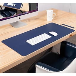 Bàn di chuột, miếng lót chuột 120 X 60 CM kiêm deskpad thảm da trải bàn làm việc hai mặt chống nước