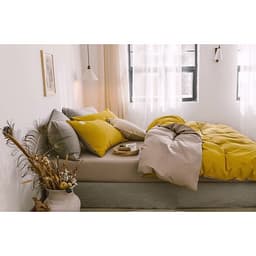 Bộ 4 món chăn ga gối cotton Tici cao cấp TC45 hàng đẹp (set gồm 1 ga, 1 chăn có khóa lồng được ruột, 2 vỏ gối)