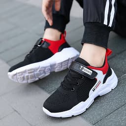 Giày thể thao bé trai 3 - 15 tuổi phong cách Hàn Quốc siêu nhẹ kháng khuẩn lên chân cực sang GE87