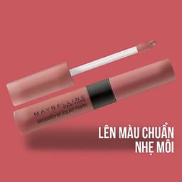 Son kem lì nhẹ môi Maybelline New York phiên bản tông đất giới hạn Sensational Liquid Matte 7ml