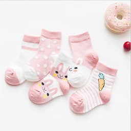Set 5 đôi tất vớ trẻ em (size cho bé từ 0-6 tuổi)