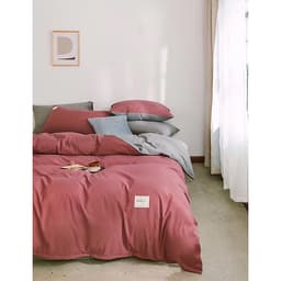 Bộ 4 món chăn ga gối cotton Tici cao cấp TC45 hàng đẹp (set gồm 1 ga, 1 chăn có khóa lồng được ruột, 2 vỏ gối)