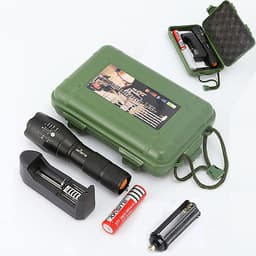Đèn pin siêu sáng chiếu xa tự vệ Xinsite Q5 điều chỉnh được chế độ chiếu xa trăm mét và chống nước 