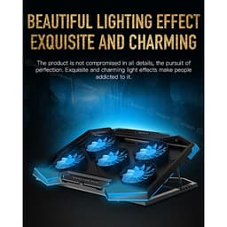 Đế Tản Nhiệt Laptop 5 Quạt LED Không Ồn