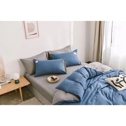 Bộ 4 món chăn ga gối cotton Tici cao cấp TC45 hàng đẹp (set gồm 1 ga, 1 chăn có khóa lồng được ruột, 2 vỏ gối)