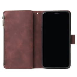 For iPhone 11 iPhone 11 pro iPhone 11 pro max PU Leather Side Magnetic Buckle Multi-card Bracket Full Protective Case with Zipper Wallet Style:iPhone 11 Pro