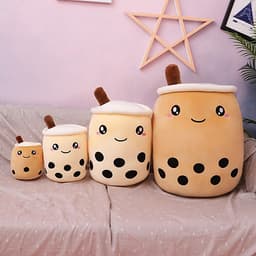 Gấu Bông Gối Ôm Thú Bông, Nhồi Bông Hình Ly Trà Sữa Xinh Xắn Ngộ Nghĩnh Siêu Hot