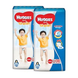 Combo 2 Tã quần HUGGIES DRY BIG JUMBO M54 - L48 - XL42 - XXL38