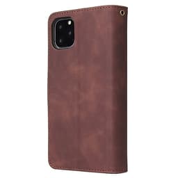 For iPhone 11 iPhone 11 pro iPhone 11 pro max PU Leather Side Magnetic Buckle Multi-card Bracket Full Protective Case with Zipper Wallet Style:iPhone 11 Pro