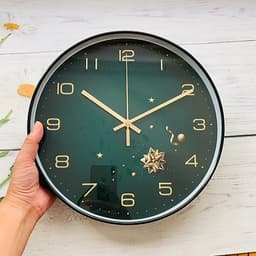 ĐỒNG HỒ TREO TƯỜNG KIM TRÔI - 30CM - PHONG CẢNH THIÊN NHIÊN - KÍNH DÀY - SẮC NÉT