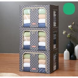Bộ 3 Túi Đựng Chăn Màn Khung Sắt Gấp Gọn miDoctor (CÓ CHỌN MÀU)
