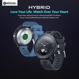Đồng hồ thông minh Zeblaze HYBRID màn hình OLED 0.49"  Bluetooth 4.0 hỗ trợ đo nhị tim, huyết áp, theo dõi giấc ngủ