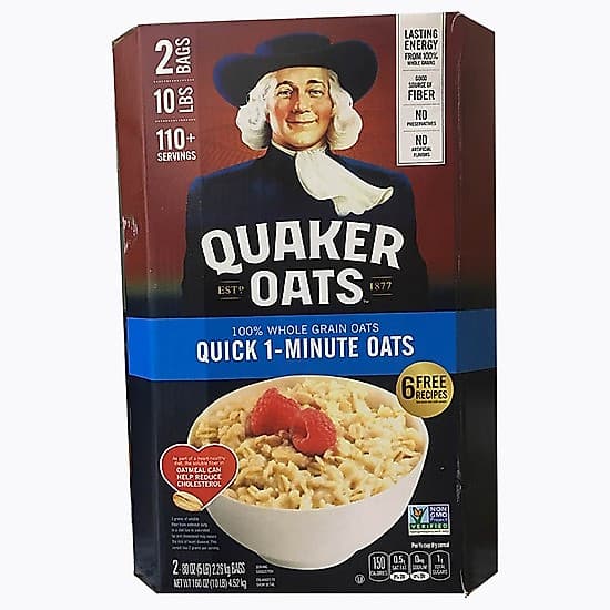 Yến mạch Quaker Oats nguyên chất 100% nhập khẩu từ Mỹ - Chính Hãng