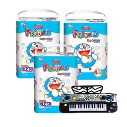 Combo 3 Bịch Tã Quần Goon Friend Doremon Mới M54/L46/XL40/XXL34/XXXL22 - Tặng đồ chơi đàn Organ