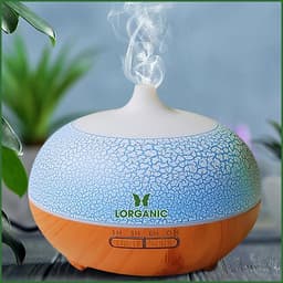 Combo máy khuếch tán/ máy xông tinh dầu Lorganic Bí Ngô FX2055 + tinh dầu bạch đàn chanh Lorganic (10ml) LGN0364/ Thích hợp xông phòng 15-40m2.