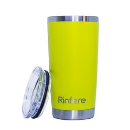 Ly Giữ Nhiệt Nắp Trượt Chống Tràn Rinfere - Tặng Kèm Ống Hút Không Gỉ, Dụng Cụ Vệ Sinh Ông Hút (590ml)