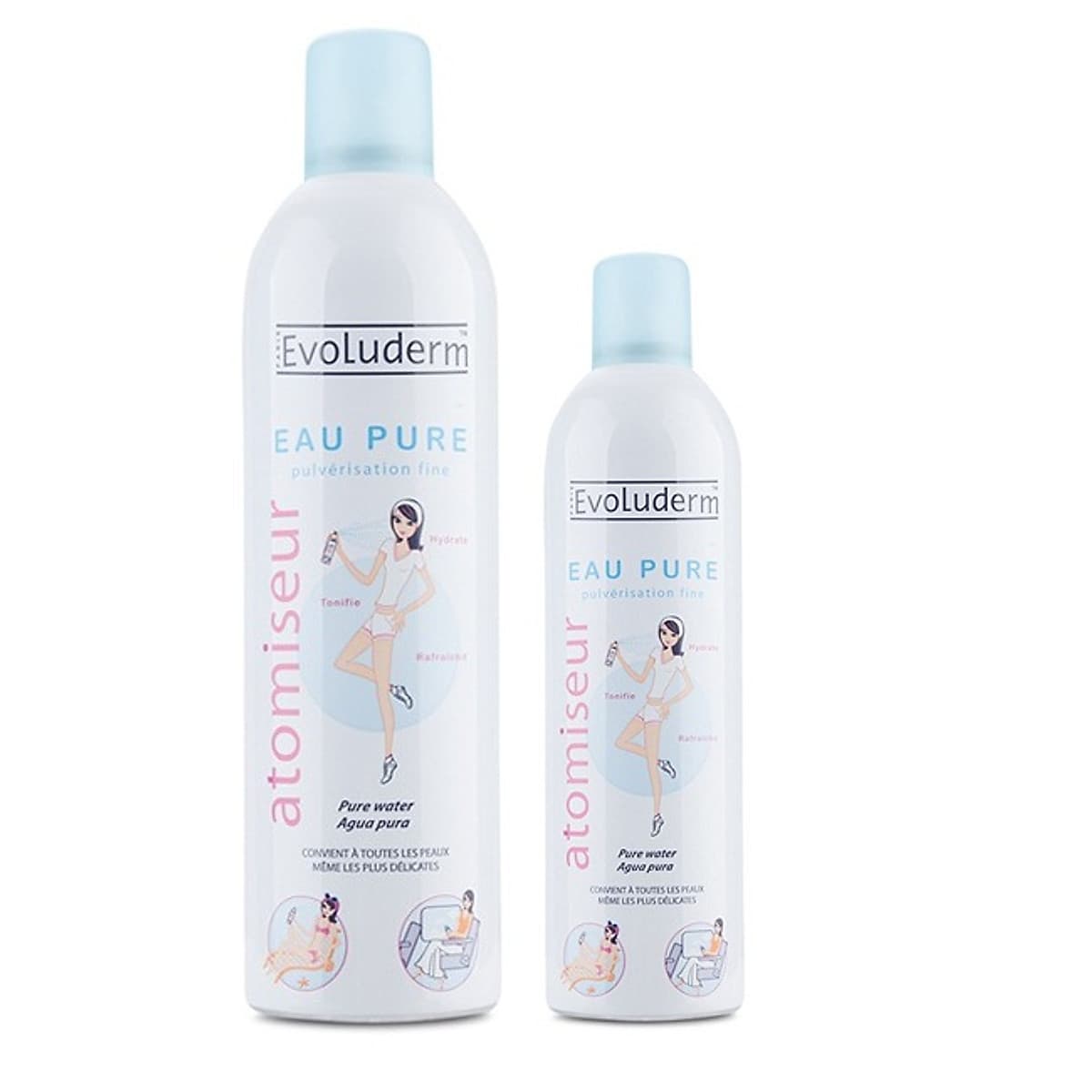 Combo 2 Nước Xịt Khoáng Evoluderm 150ml Và 400ml