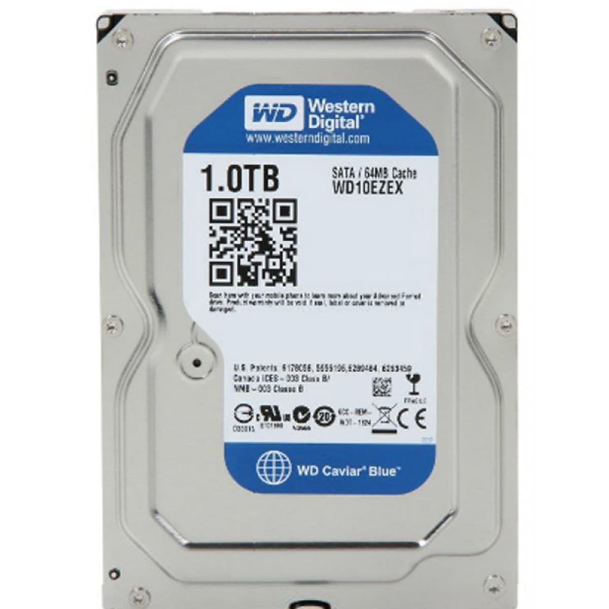 Ổ Cứng HDD WD Blue™ 1TB/64MB/7200rpm/3.5 - WD10EZEX - Hàng chính hãng