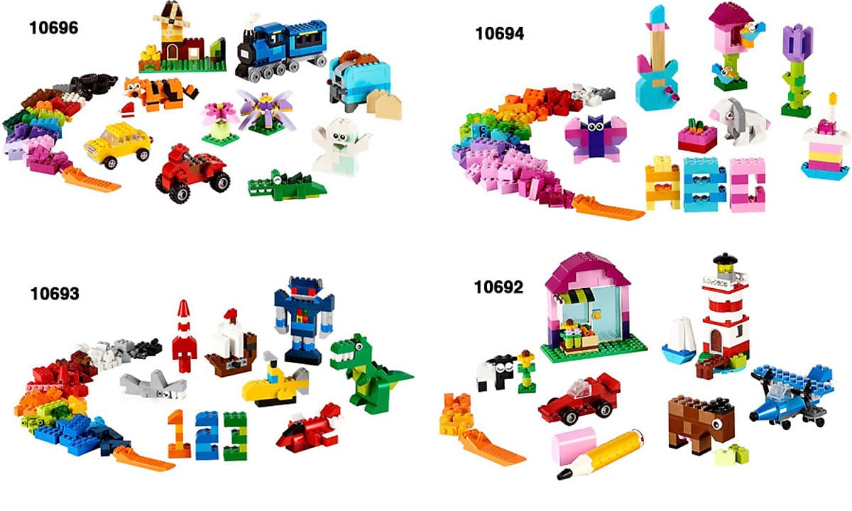 Mô Hình LEGO Thùng Gạch Trung Classic 10696 Sáng Tạo (484 Mảnh Ghép)