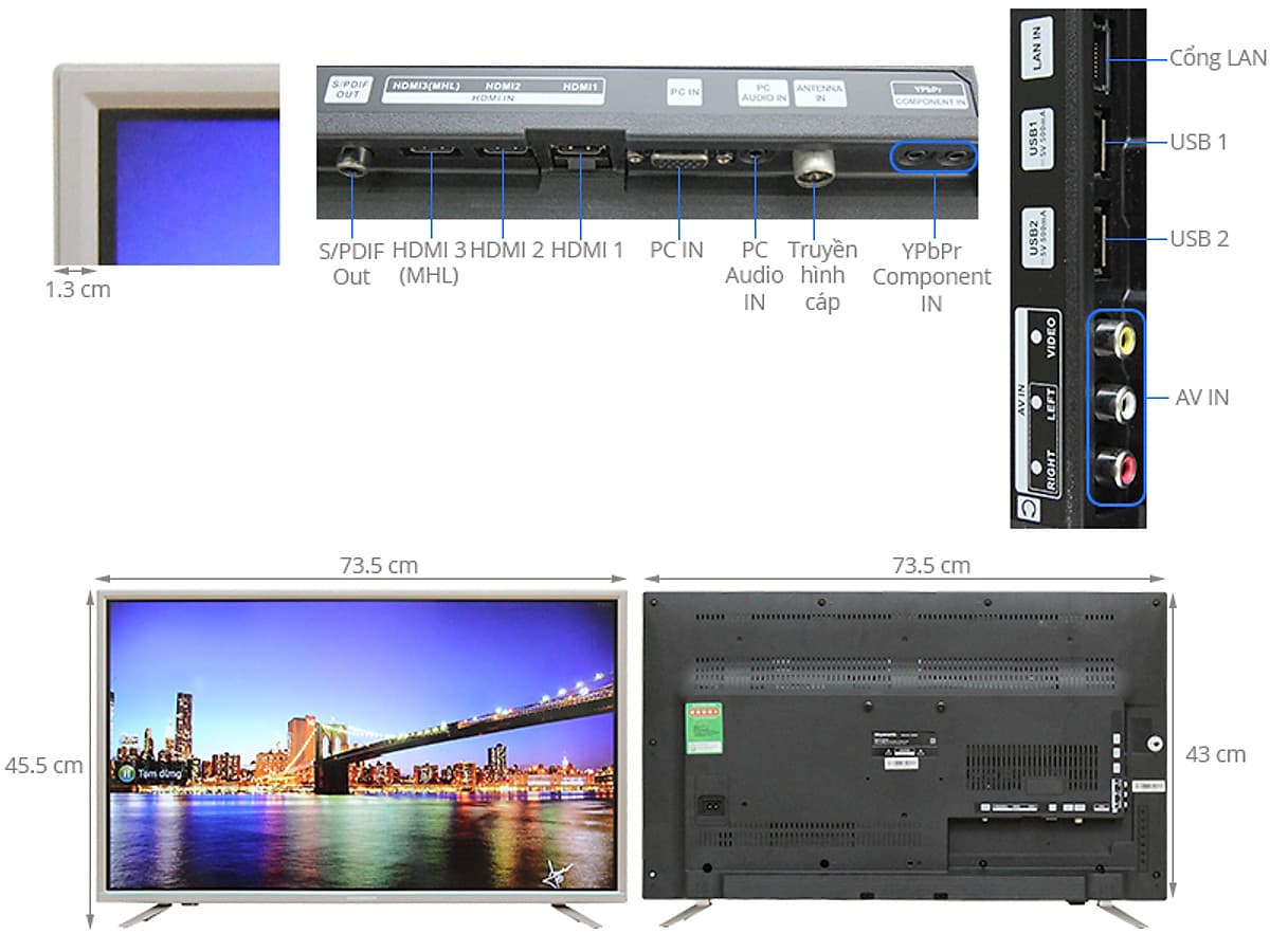 Smart Tivi Skyworth HD 32 inch 32S810