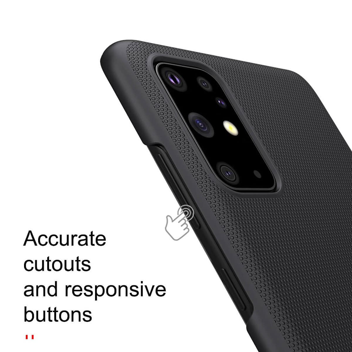 Ốp Lưng Sần chống sốc cho Samsung Galaxy S20 Plus hiệu Nillkin Super Frosted Shield (Đính kèm giá đỡ hoặc miếng dán từ tính) - Hàng Chính Hãng