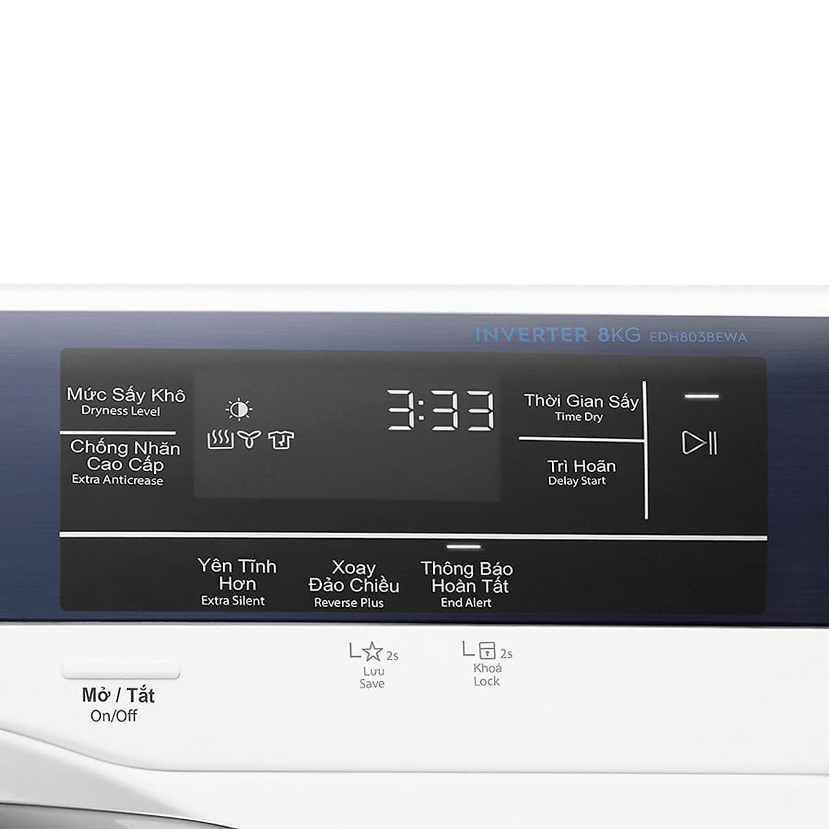 Máy sấy Electrolux 8 Kg EDH803BEWA