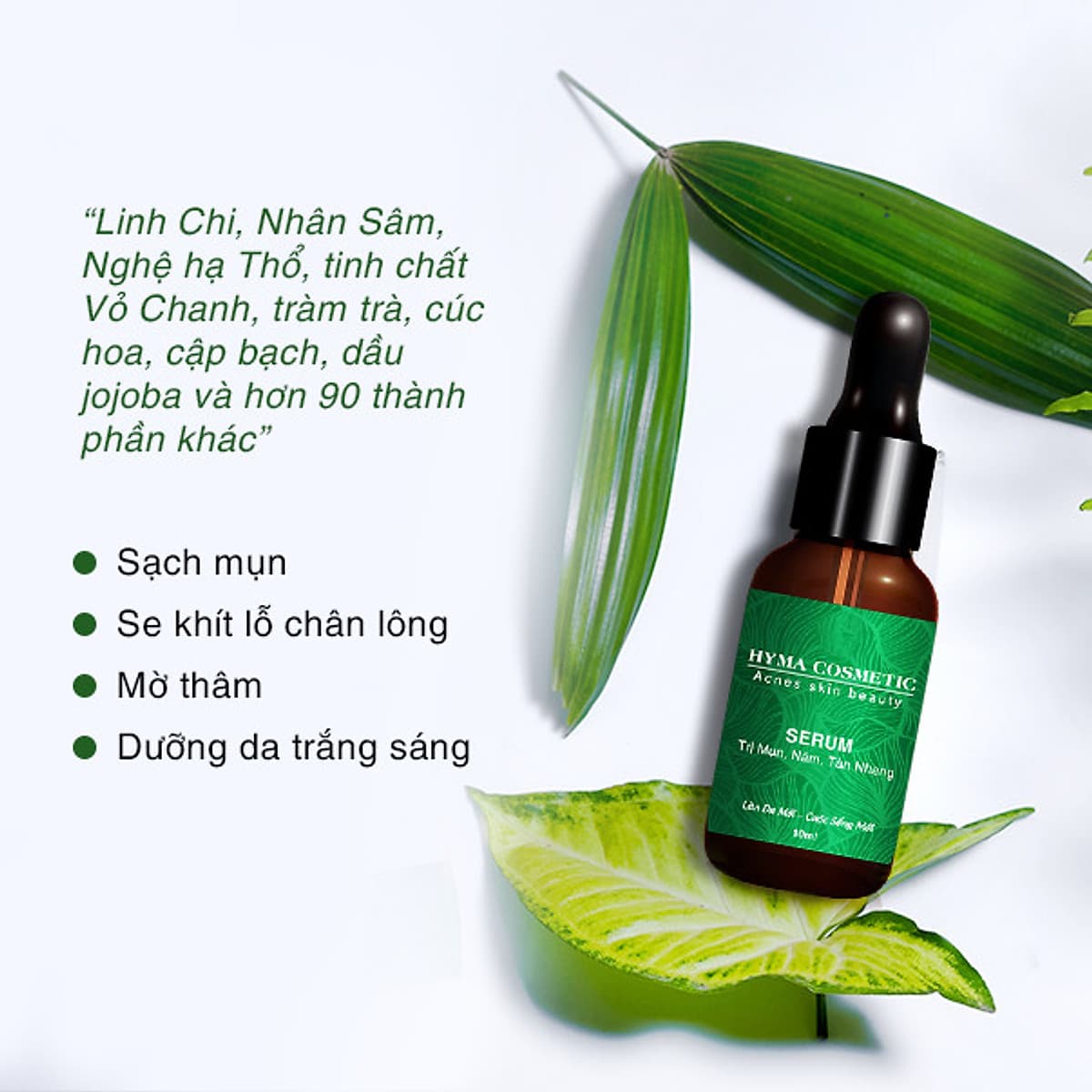 Serum ngừa mụn nám sẹo thâm rỗ tàn nhang XBeauty Hyma Acnes (30ml/10ml). Dòng kem ngăn ngừa mụn thâm sẹo rỗ