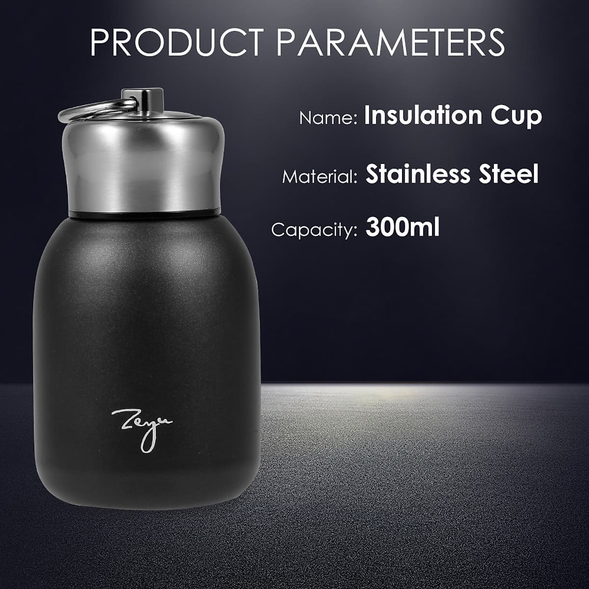 Bình Nước Giữ Nhiệt Có Móc Treo (300ml)