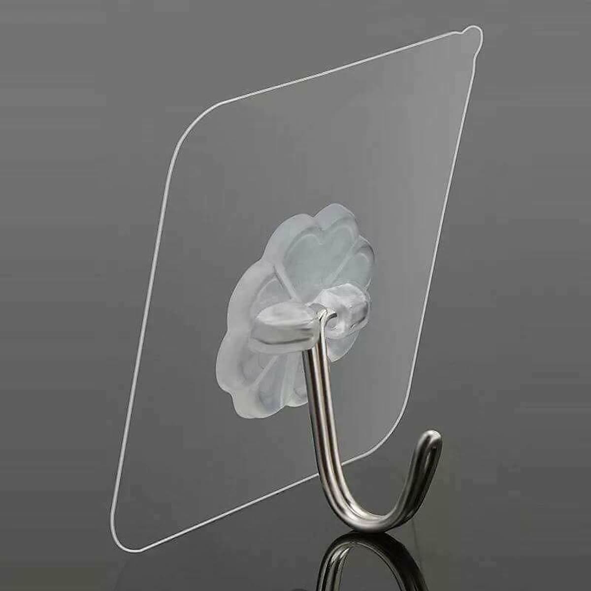 Bộ 25 Móc dán tường, dính tường trong suốt Siêu chắc, siêu chịu lực loại 10kg