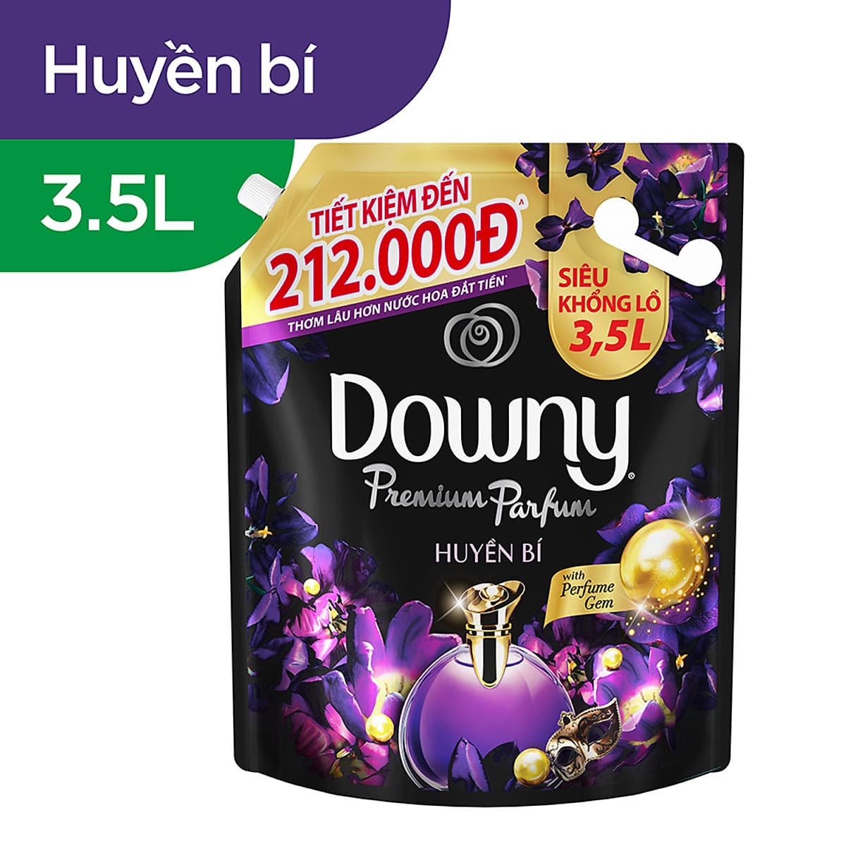 Nước Xả Vải Downy Hương Nước Hoa Huyền Bí (3.5L/ Túi)