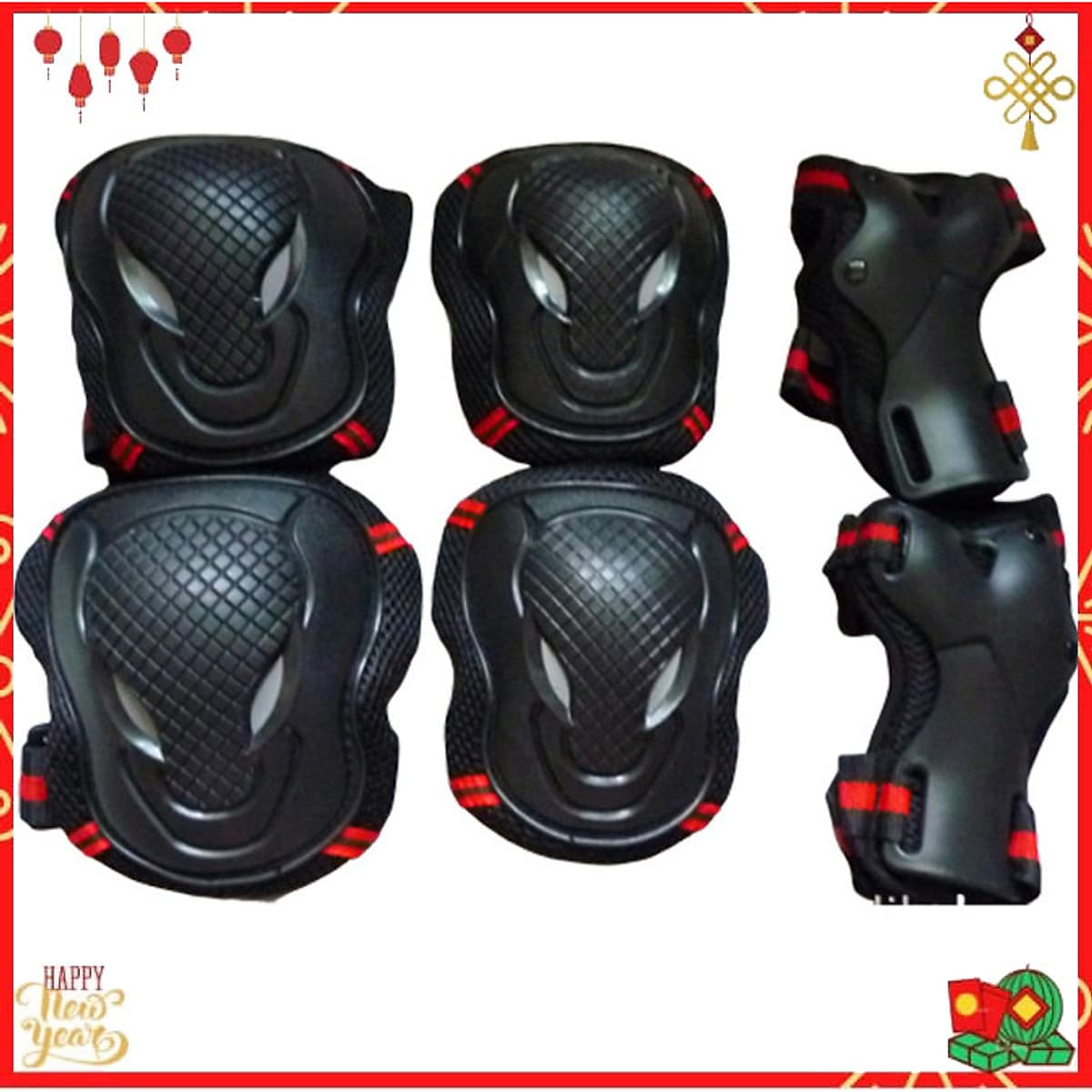 Bộ giáp bảo hộ tay chân dùng trượt patin , bảo hộ xe đạp , trượt ván gồm 3 món, bảo hộ tay, gối và khuỷu tay chuyên nghiệp 